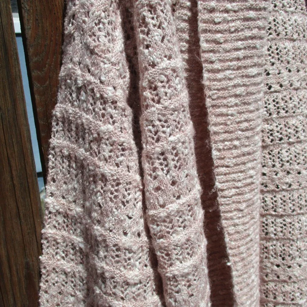 NEW Frye Women's Open Front Cardigan Pastel Mauve Size L NWT - Picture 6 of 9